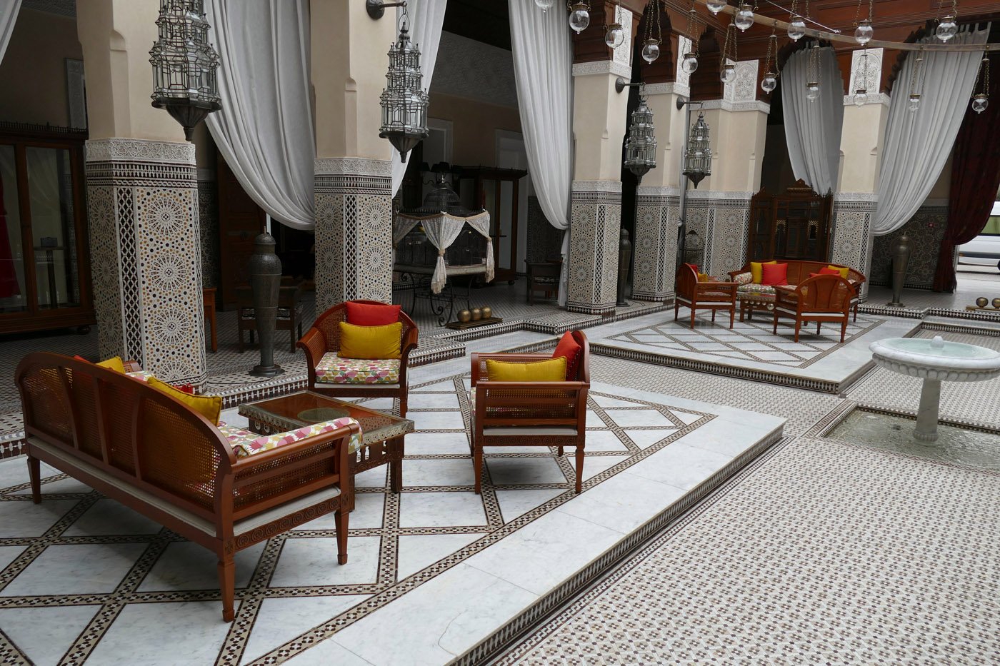Marrakech,,Morocco,-,Feb,18,,2019,-,Sitting,Area,Lounge Accessoires d'ameublement marocains