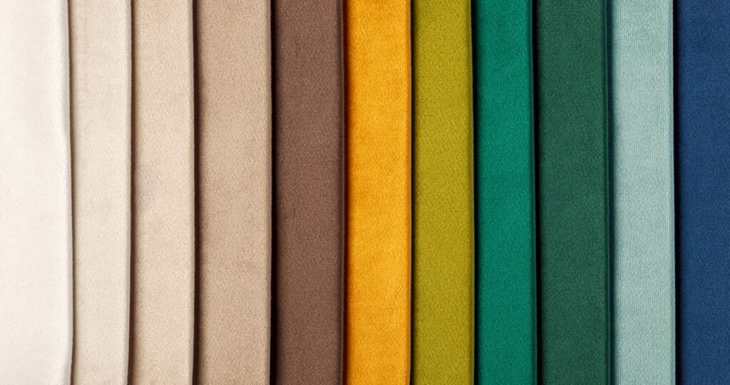 Different,Samples,Of,Velvet,Fabric,Close-up Tissue Cavania